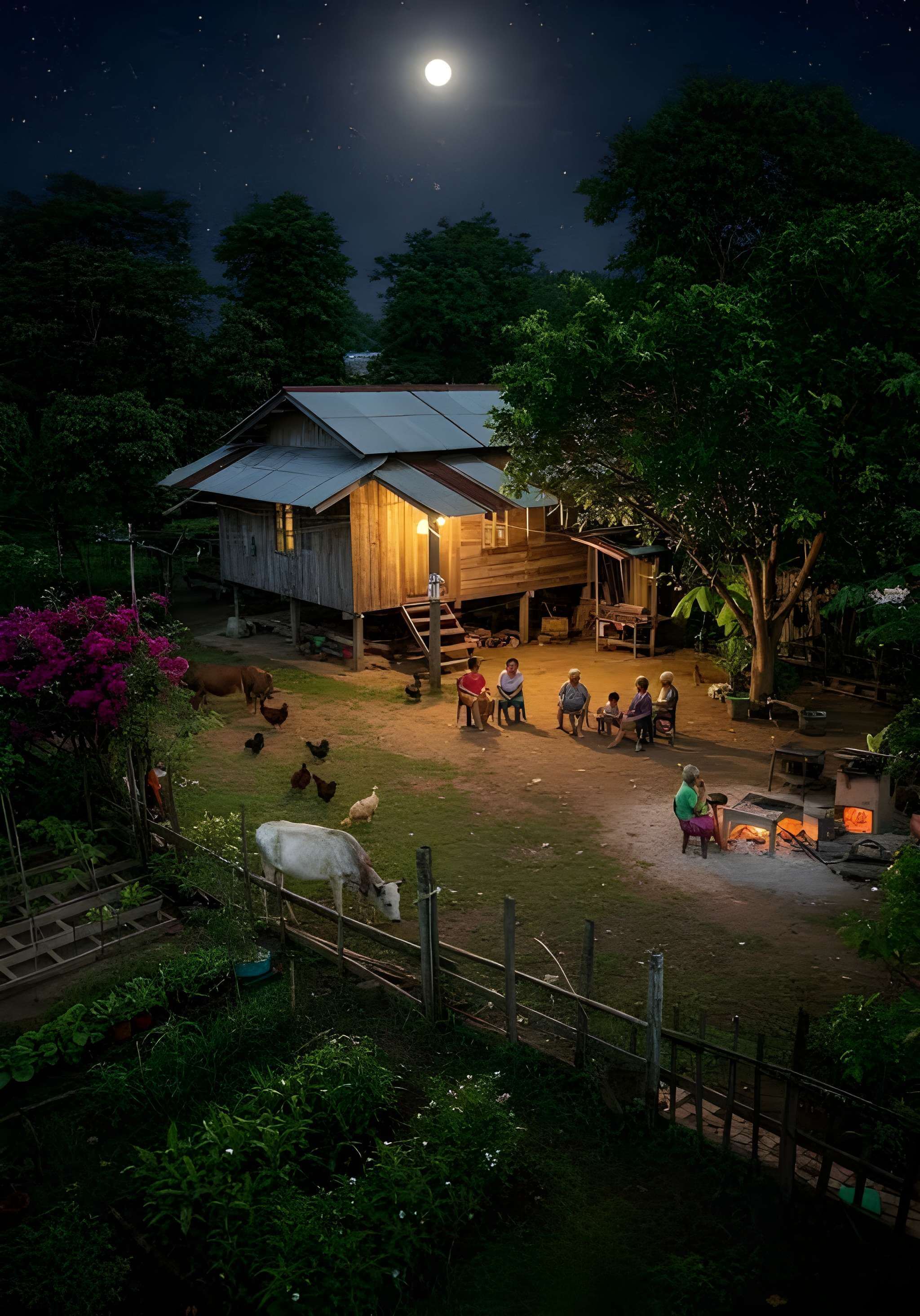 Peaceful ambient scene