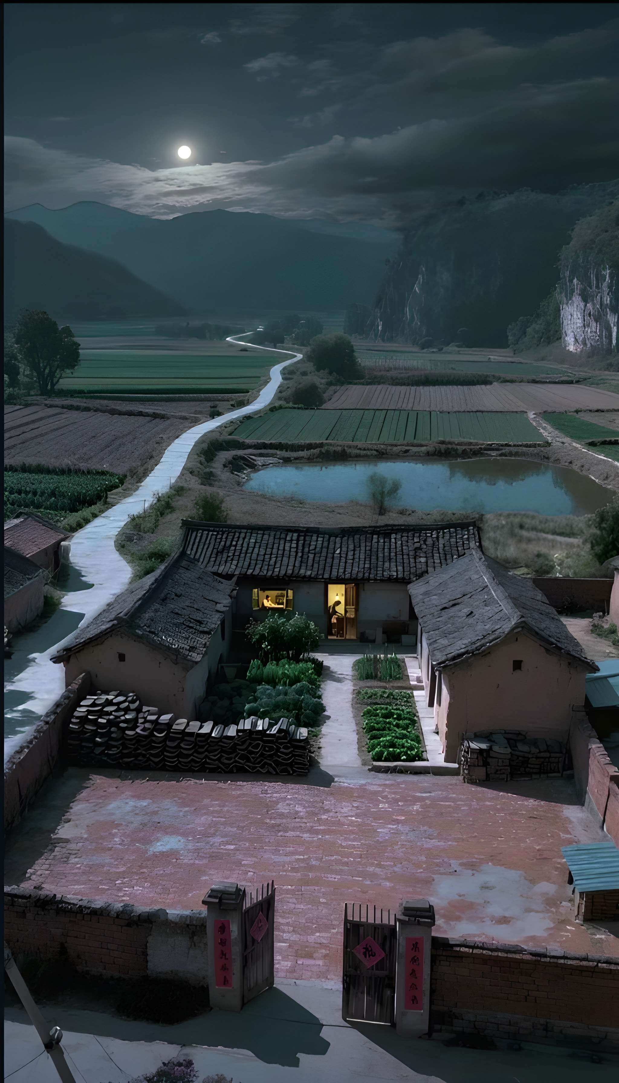 Peaceful ambient scene